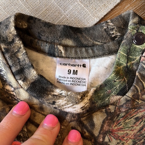 Carhartt baby boy (like new)- 2 pack. Perfect for your little outdoorsman! - Picture 5 of 5